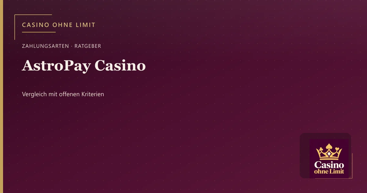 AstroPay Casino – Illustration mit Logo von Casino ohne Limit